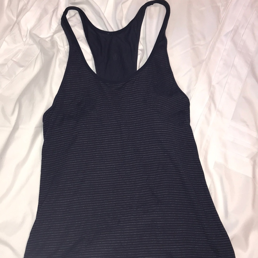 Lululemon Navy Stripped Tank Top